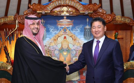 Ерөнхийлөгч У.Хүрэлсүх Саудын Арабын Хаант Улсын Эрхэм дээд Ханхүүг хүлээн авч уулзлаа