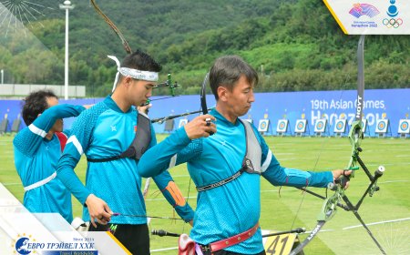 Монголын байт харвааны эрэгтэй баг Хятадын багийг яллаа