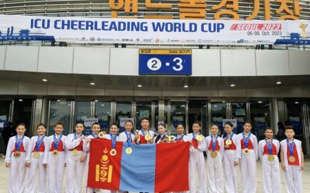 Монголын бүжигчид гурван дэлхийн цомтой эх орондоо ирнэ