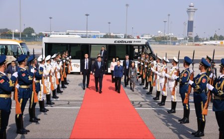 Ерөнхийлөгч У.Хүрэлсүх “Бүс ба Зам” дээд түвшний чуулга уулзалтад оролцохоор Бээжин хотод газардлаа