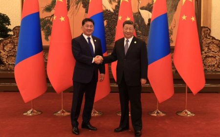 Монгол Улсын Ерөнхийлөгч У.Хүрэлсүх БНХАУ-ын дарга Ши Жиньпинтэй уулзлаа