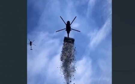 Чехийн саятан нисдэг тэрэгнээс сая доллар цацжээ