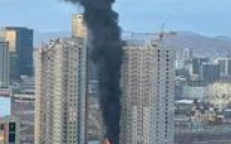 “Акуа” гардены баригдаж буй барилгад гал гарлаа