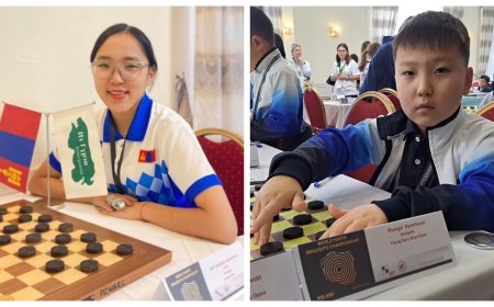 Монгол Улсад  даамын дэлхийн аварга хоёр  төрлөө