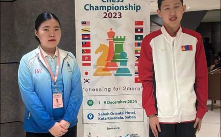 М.Амилал, Б.Алтантуяа нар Зүүн Азийн залуучуудын шатрын тэмцээнээс мөнгөн медаль хүртжээ