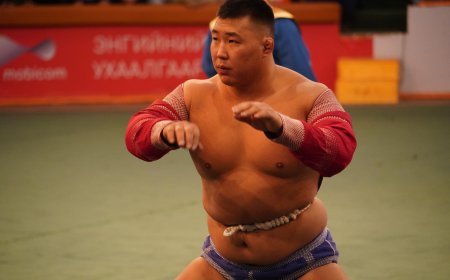 128 бөхийн барилдаанд Улсын аварга О.Хангай түрүүллээ