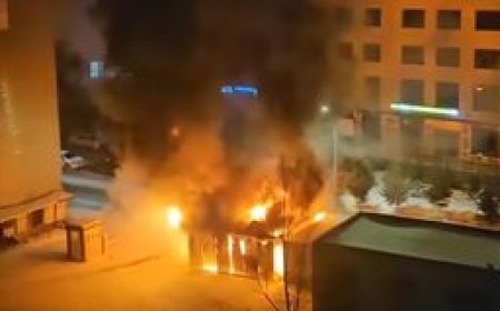 "S' Outlets"-ийн хашаанд 40 тоннын чингэлэг шатсныг бүрэн унтараажээ