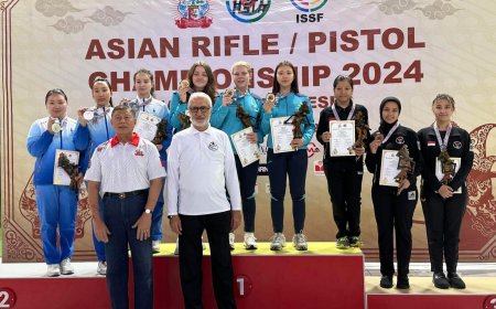 Монголын буудлагын тамирчид Ази тивээс хоёр медаль хүртэж, олимпын эрхээ авлаа