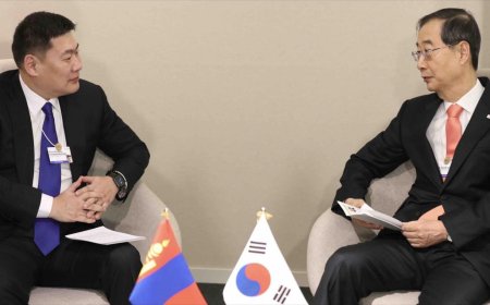 Ерөнхий сайд БНСУ-ын Ерөнхий сайд Хан Дог Сүтэй уулзжээ