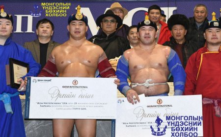 Харцага цолны хүндэтгэлийн барилдаанд О.Хангай аварга түрүүллээ