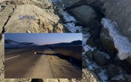 Баянчандмань сумын орчимд зам цөмөрч, 80- 81 км-т  суулт үүсэж эвдэрчээ