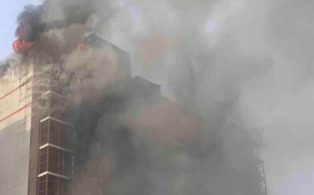 “Гранд гарден” 12 давхар 2А байр шатаж байна