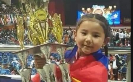 Зургаахан  настай  МОНГОЛ ОХИН дэлхийн аварга боллоо