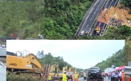 Хүчтэй бороо орсны улмаас хурдны зам нурж, 24 хүн амиа алдав