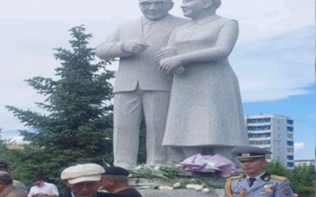 Дархан-Уул аймагт Ю.Цэдэнбал, А.И.Филатова нарын хөшөөг босгожээ