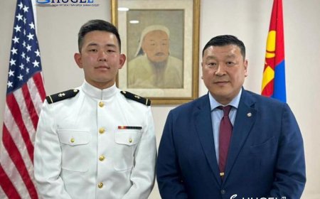 АНУ-ын Тэнгисийн цэргийн академийг  анхны монгол сонсогч Э.Гансүх амжилттай төгсчээ