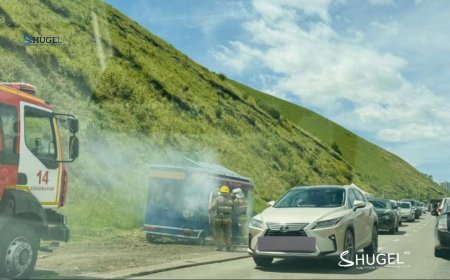 Уулын зам дагуух шорлогны мухлаг шатаж , хийн баллоныг аюулгүй болгожээ