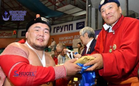 Улсын аварга Д.Хадбаатарын хүү, аймгийн өсөх, өрнөх начин Х.Мягмарсүрэн түрүүллээ