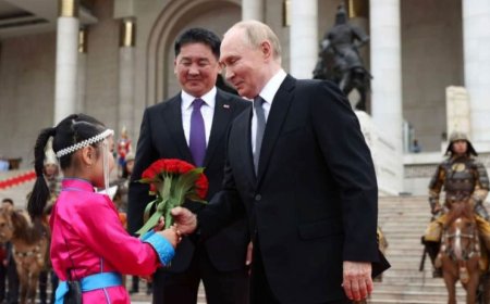 ОХУ-ын Ерөнхийлөгч  В.В.Путиныг албан ёсоор угтаж авлаа