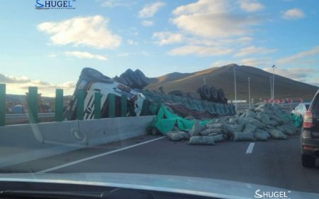 "52-ын даваа" уруудаж явах үед том оврын машин тоормозгүй болсны улмаас осолджээ