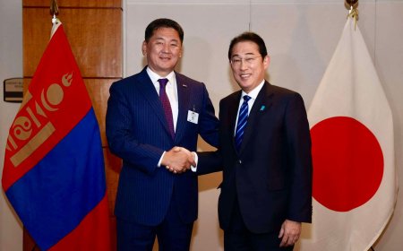 Ерөнхийлөгч У.Хүрэлсүх Япон улсын Ерөнхий сайд Ф.Кишида нар уулзав