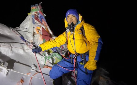 Дэлхийн хамгийн өндөр 14 цэгт 18 настай залуу авирч амжилт тогтоолоо