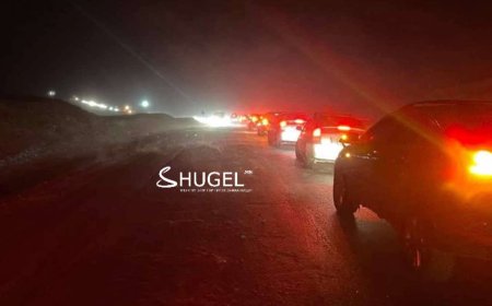 Дархан-Эрдэнэт чиглэлийн авто замын 57-58 км-т замын зорчих хэсэг мөстөж, халтиргаа гулгаа үүсчээ