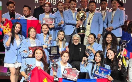 Монголын эрэгтэй үсчин, гоо засалчид багаараа дэлхийн аварга болжээ