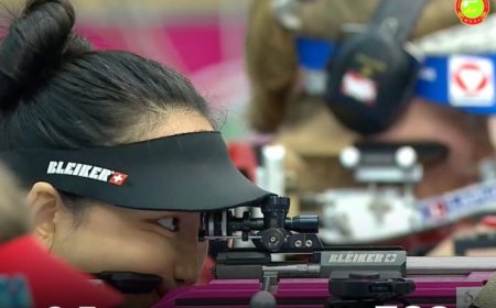 Буудлага спортын дэлхийн цомын финалд ОУХМ О.Есүгэн хүч сорьж байна