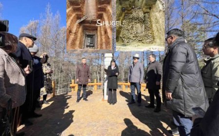 ''Хүннүгийн язгууртны түүхэн дурсгалт газар''-т дурсгалын хөшөө босгожээ