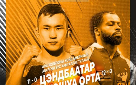 Э.Цэндбаатар  ирэх сард АНУ-ын Жошуа Ортатай хийхээр болжээ