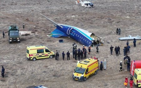 Азербайжаны онгоц осолдож, ослоос 29 хүн амьд үлдэж, 38 хүн нас баржээ