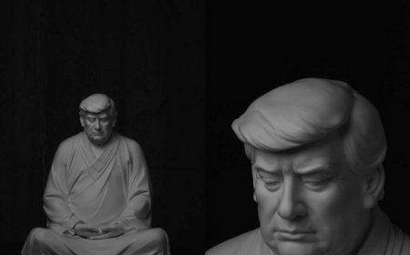 Дональд Трампын баримлыг Буддагийн дүрд хувиргажээ