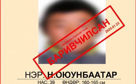 Галт зэвсэгтэй зугтсан этгээдийг Хөвсгөл аймгийн нутаг дэвсгэрээс баривчилжээ