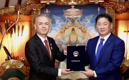 Туркийн Элчин сайдыг “Найрамдал” медалиар шагналаа