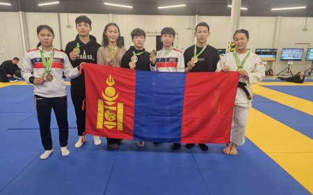 Европын цомын цуврал тэмцээнээс  манай  өсвөрийн жүдочид есөн медаль хүртлээ