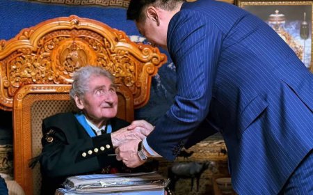 Ерөнхийлөгч У.Хүрэлсүх: Эрдэнэтийн зэсийн ордыг нээсэн Чех геологич, 98 настай Моймир Краутертай хуучилжээ