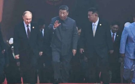 Тяньанмэний талбайд Ши Жиньпин, Владимир Путин, Ким Жон Ун нарын уулзалт  анх удаа  болж буйг дэлхийн хэвлэлүүд онцлов