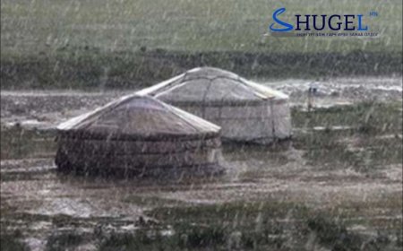 Төв, говийн аймгуудын нутгийн хойд хэсгээр бороо, дуу цахилгаантай аадар бороо орно