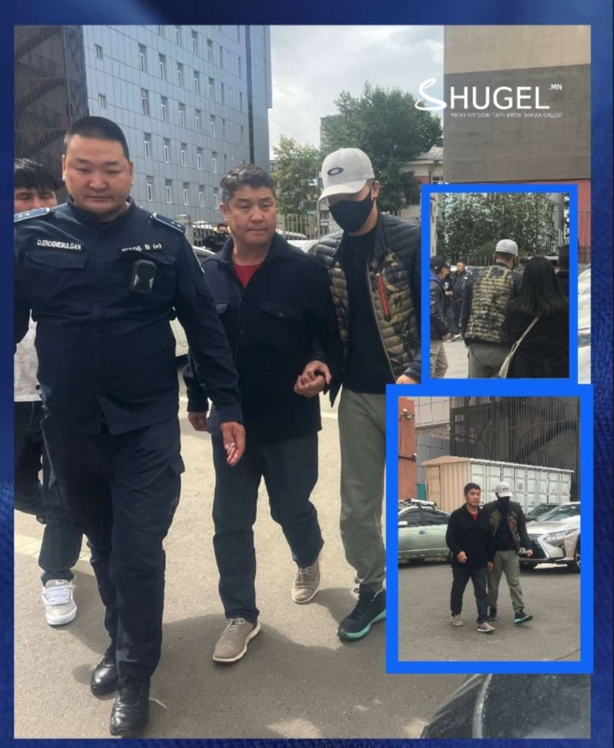 Б.Амарсайхан, Ц.Санжаачойпэл нарт зодуулсан С-д яллагдагчаар татагдаж, шүүх танхим руу орлоо
