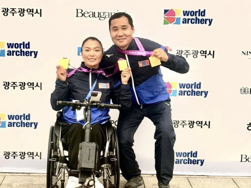 Д.Сэлэнгээ, Н.Мөнхбаатар нар  пара байт харвааны холимог багийн   ДЭЛХИЙН АВАРГА боллоо