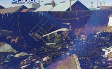 Баянзүрх дүүрэгт айлын гэр шатаж, зургаан хүүхэд орох оронгүй болжээ