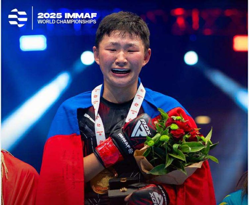 Холимог тулааны залуучуудын ДАШТ-ээс АЛТАН медаль хүртсэн Б.Алтанчимэг эх орондоо ирлээ