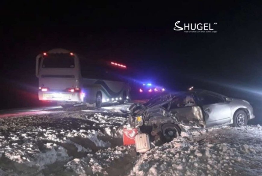 Онцгой байдлын алба хаагчид зам тээврийн осолд орж, зургаан хүн гэмтжээ
